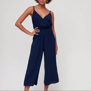 Aritzia Wilfred Melodie Jumpsuit Navy